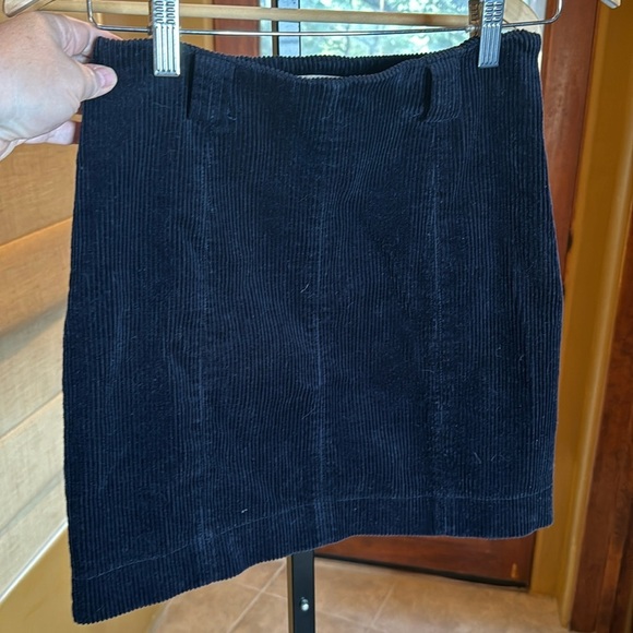 Urban Outfitters Franny High Waist Corduroy Mini Skirt Black Size Small - Picture 3 of 7